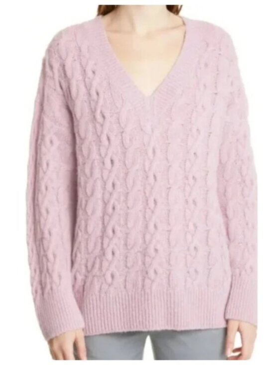 Vince Sweaters - Vince Lattice Cable Knit Wool & Alpaca Blend Sweater, Size S, NWT